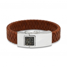 armband 17mm breed met askamer
