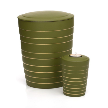 Keramiek urn Linea Linde Gold