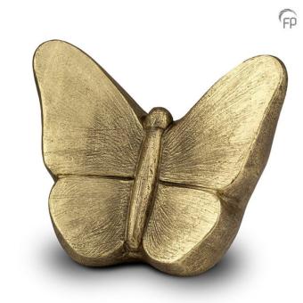 Mariposa vlinder urn in goudkleur