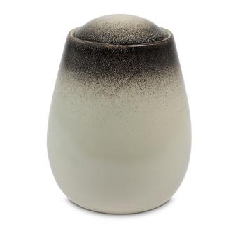 Meteora urn in Beige en Grijs keramiek