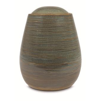 Meteora urn Blauw/Bruin/Grijs keramiek