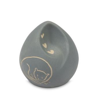 Ohm dieren urn Grijsblauw - Kat