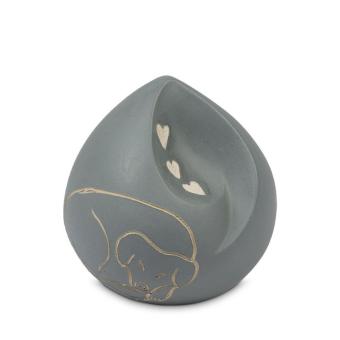 Ohm dieren urn Grijsblauw - Hond