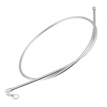 Omegaketting in Sterling zilver: 2mm breed