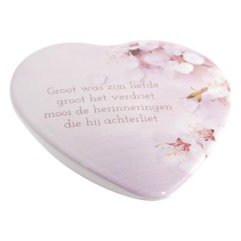 Porselein Hart ornament 21x21cm