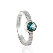 Ring met vingerafdruk 3mm en 6mm topaas