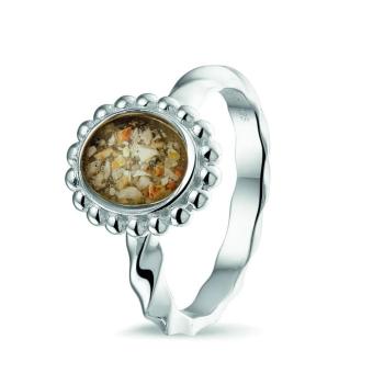 Ring met Oval askamer en Twisted band