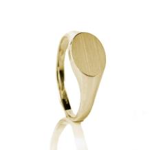 ring Ovaal in 14k geelkgoud