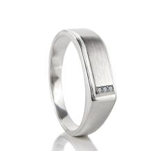 Desing ring in zilver 6.5mm met gesloten askamer + zirkonia