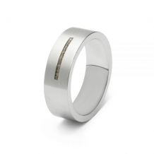 SeeYou Steel Line Heren ring  met askamer