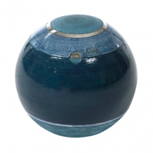 Art urn Sfera van keramiek Petrol-Platinum (100/250/3000ml)
