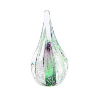 Sparkle urn van glas 13 cm: Green-Purple (40ml)
