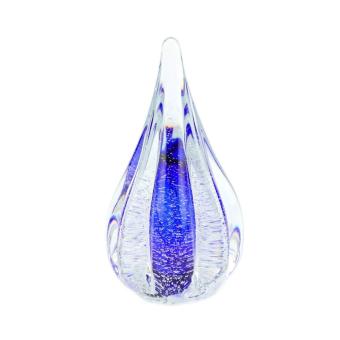Sparkle urn van glas 13cm: Blue (40ml)