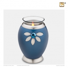 urn met kaarshouder Nirvana Azure T271