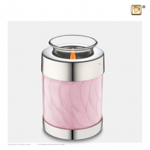 urn met kaarshouder Parelroze T667