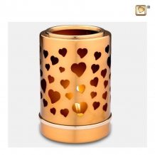urn met kaarshouder en hartjes T710