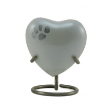 Hart dieren-urn Pearl Odyssey inclusief standaard