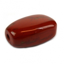Trommelsteen Gedenksteen en mini urn in Jaspis Rood (10ml)