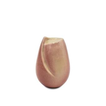 Tulp urn in Bordeaux keramiek 10cm