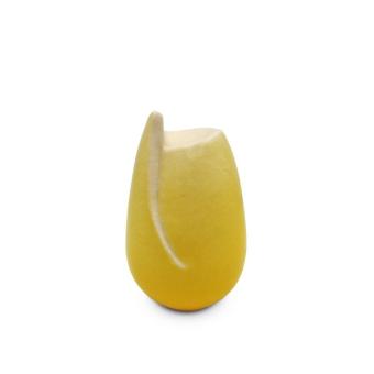 Tulp urn in Zonnegeel keramiek 10cm