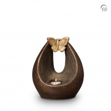 Design urn Geert Kunen: Verlichte Vlinder + waxine (1000ml)