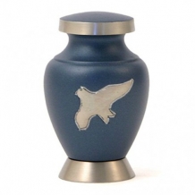 Mini urn Aria Ascending Blauw met zilverkleur (70ml)