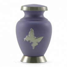 Mini urn Aria Butterfly Blauw met zilverkleur (70ml)