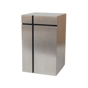 Urn in edelstaal met kruis (4000ml)