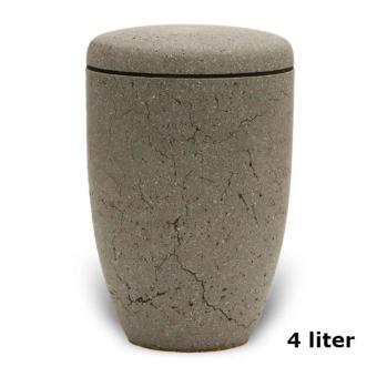 Urn edelstaal Antraciet met steenstructuur (4000ml)