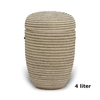 Urn edelstaal Grijs Antraciet met steenstructuur (4000ml)