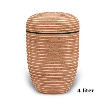 Urn edelstaal Terracotta met steenstructuur (4000ml)
