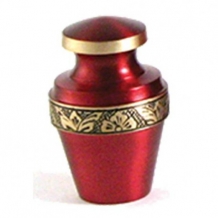 Mini urn Grecian Crimson Red met goudkleur (70ml)