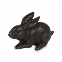 Konijn mini urn in brons