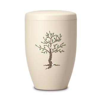 Urn in ivoorbeige + Swarovski