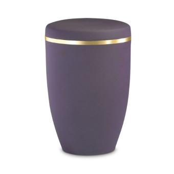 Urn van edelstaal Violet met goudkleurband (4800ml)