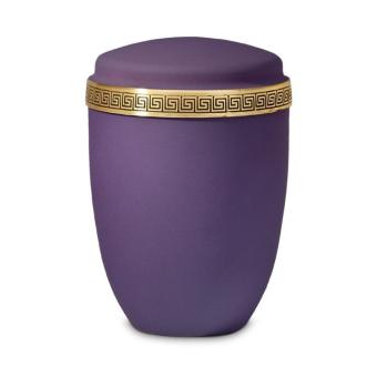 Urn van edelstaal Mat-Violet met relief decorband  (4000ml)