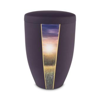 urn in violet edelstaal: Landschap