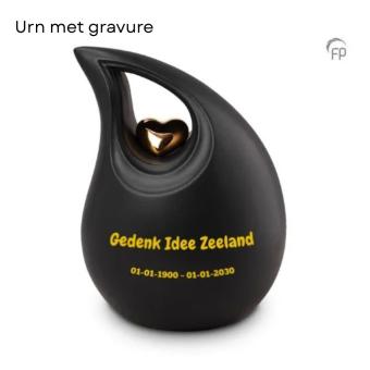 Keramiek urn ku017 + gravure