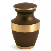 Mini urn Lineas Rustic Bronze met goudkleur (70ml)