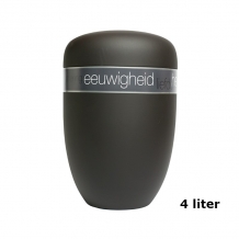 Urn in zwart edelstaal Eeuwigheid (4000ml)