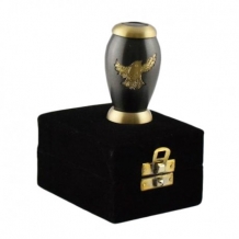 mini urn Vogel in goudkleur