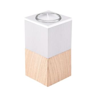 Urn met waxine Wood Eikenhout in hoogglans/satijn