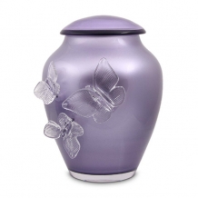 Butterfly urn Lavender