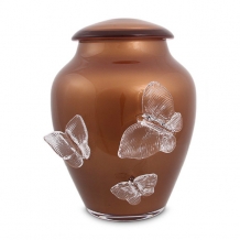 Butterfly urn Rusty Brown