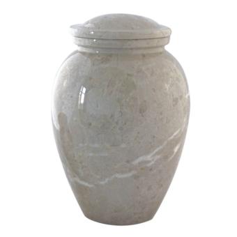 Urn Jaune Dove in Beige marmer