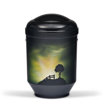 Urn zwart edelstaal: Zonsopgang (4000ml)