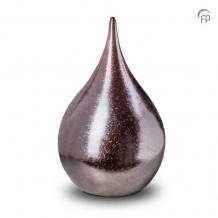 Druppel keramiek urn voor buitenshuis: Metallic (3300ml)