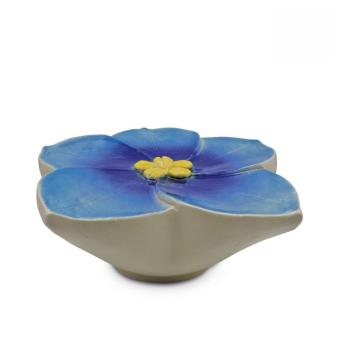 Vergeet mij niet urn in Blauw keramiek (4000ml)
