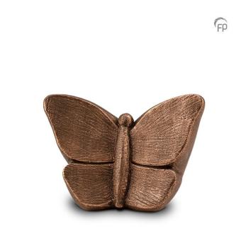 Mariposa vlinder urn in bronskleur 800ml
