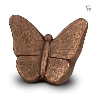 Mariposa vlinder urn in bronskleur 340ml
